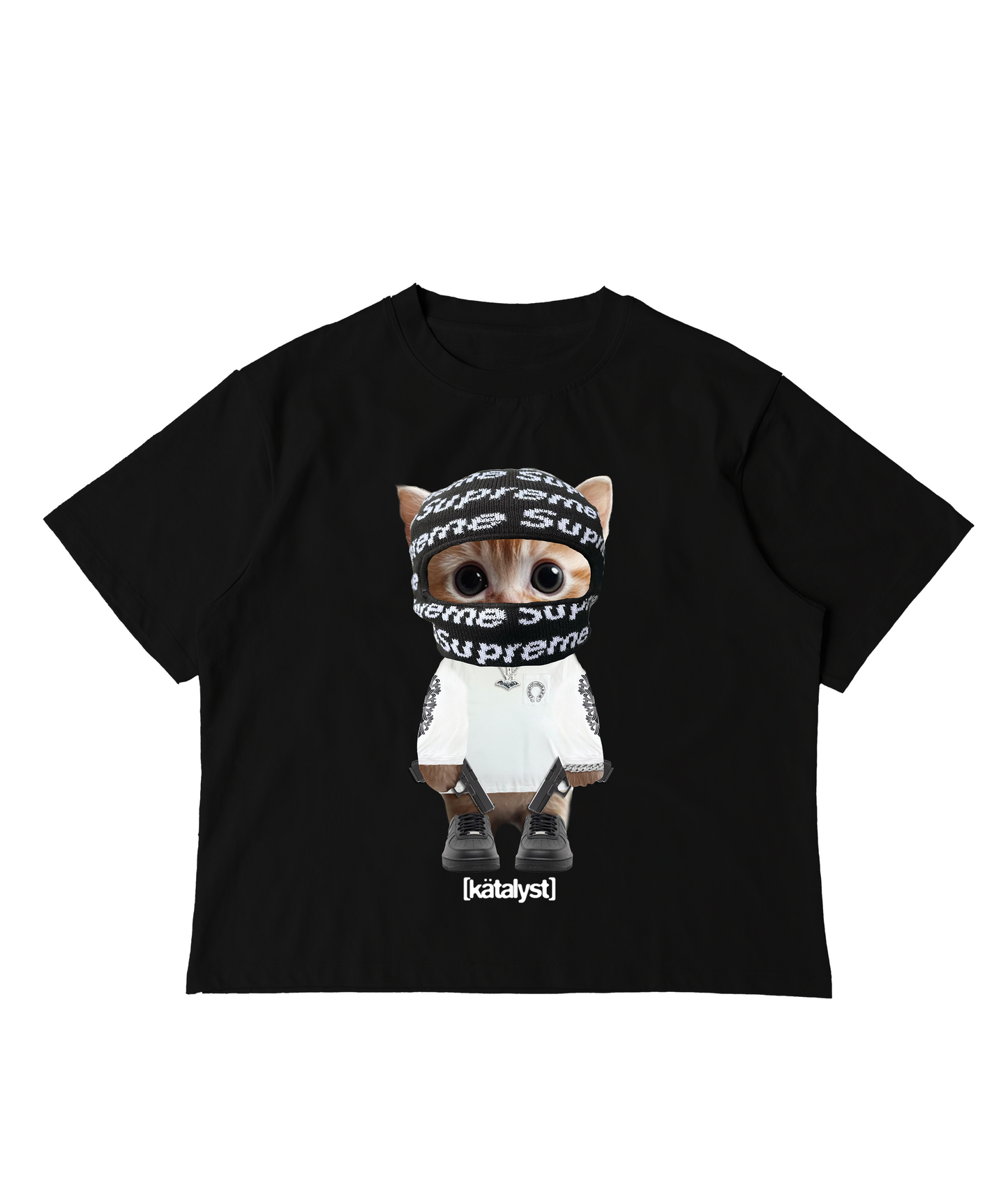 GLOKK40SPAZ KITTY TEE (BOXY CROP)