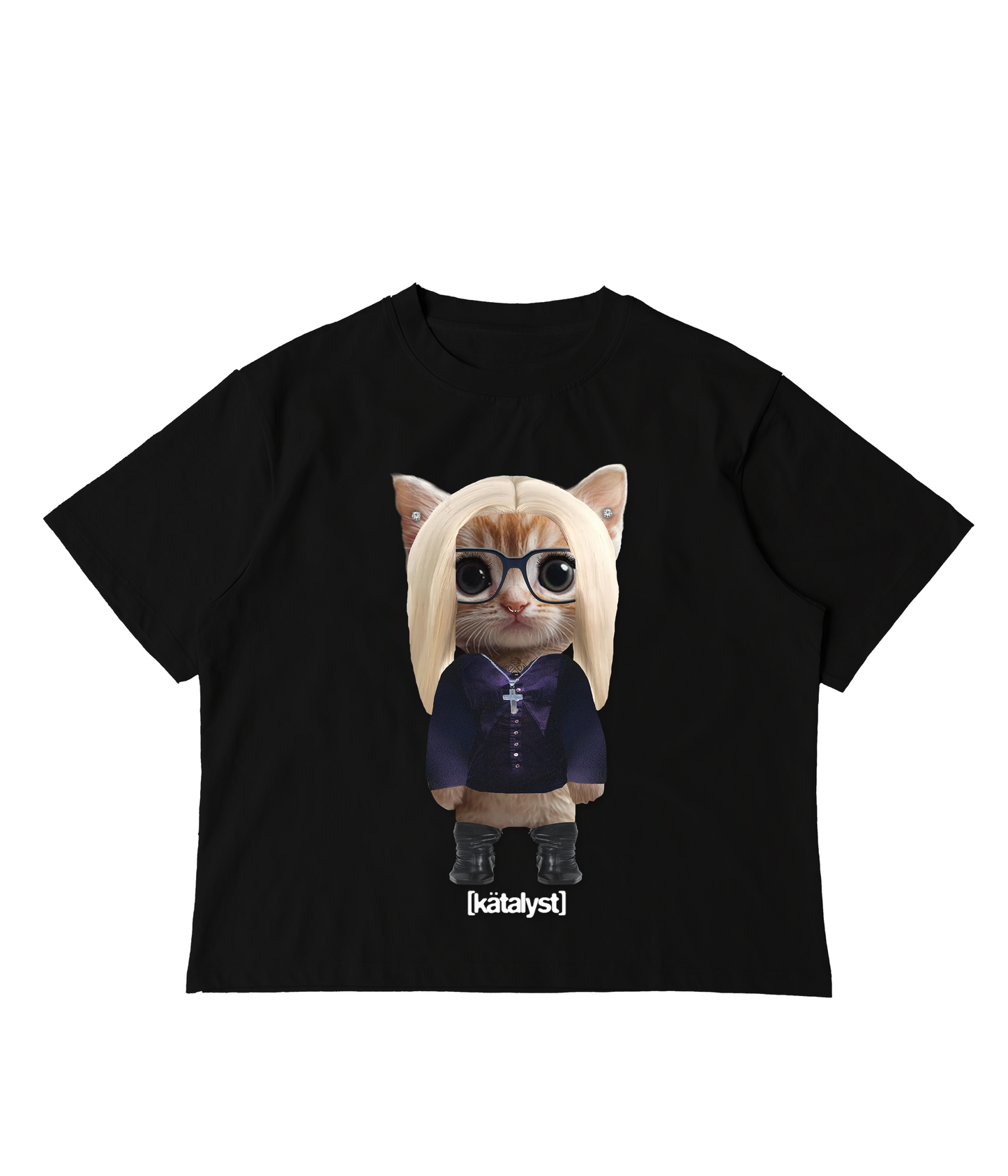 MOLLY SANTANA KITTY TEE (BOXY CROP)