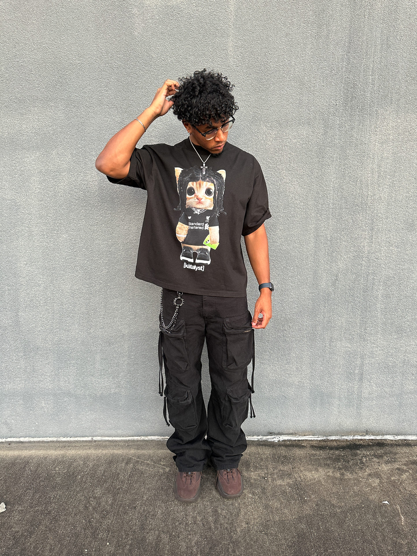 OSAMASON KITTY TEE (BOXY CROP)