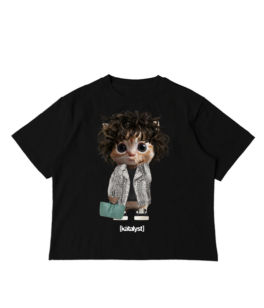 2SLIMEY KITTY TEE (BOXY CROP)