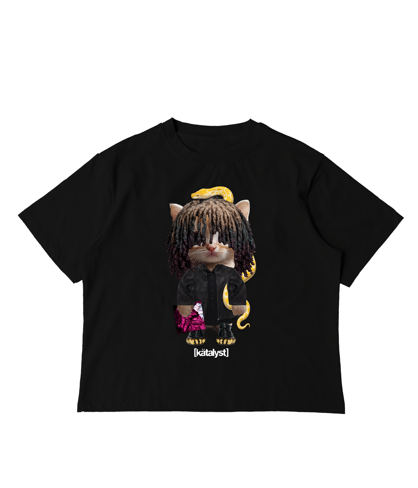 BLEOOD KITTY TEE (BOXY CROP)