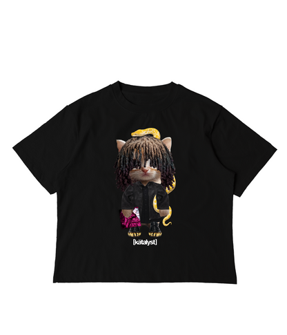 BLEOOD KITTY TEE (BOXY CROP)