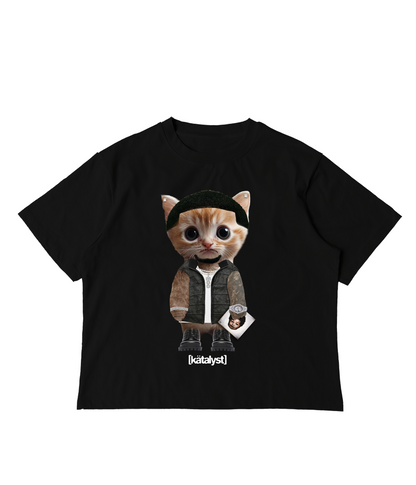 DDG KITTY TEE (BOXY CROP)