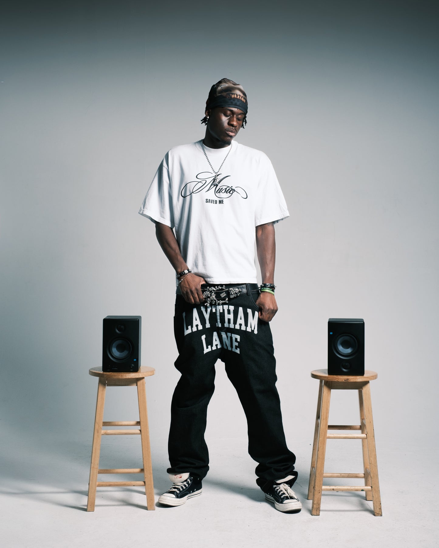 MUSIC SAVED ME TEE (WHITE)