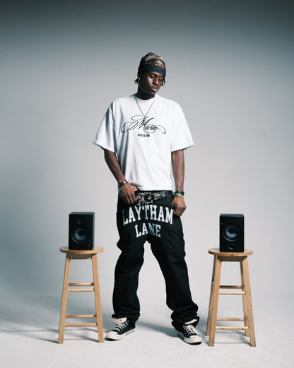 MUSIC SAVED ME TEE (WHITE)