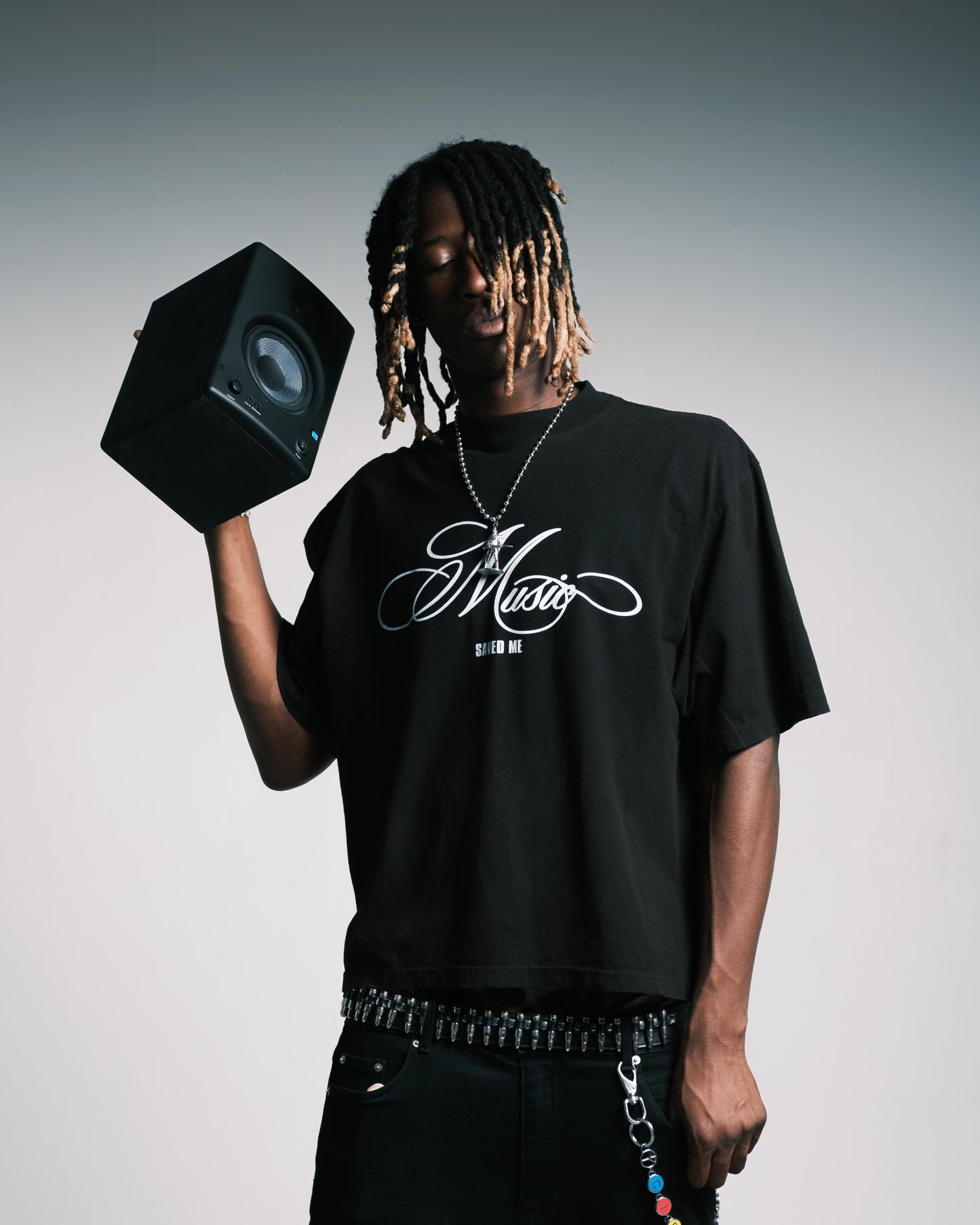 MUSIC SAVED ME TEE (WHITE)