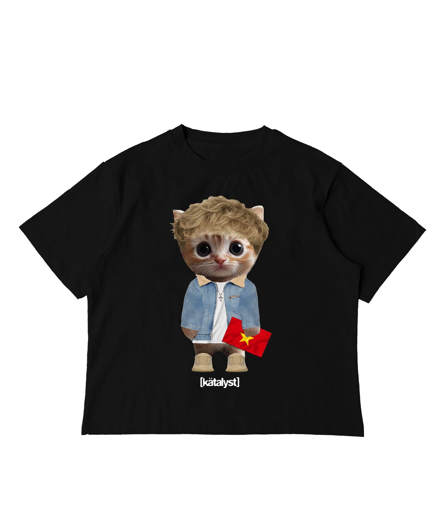 JASONTHEWEEN KITTY TEE (BOXY CROP)