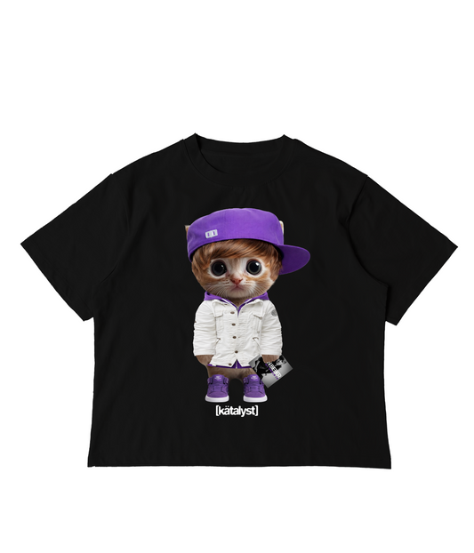 JUSTIN BEIBER KITTY TEE (BOXY CROP)