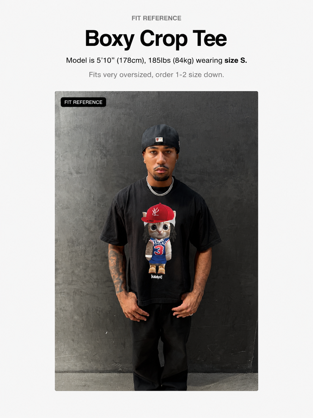CHE KITTY TEE (BOXY CROP)