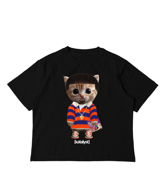 KANYE KITTY TEE (BOXY CROP)