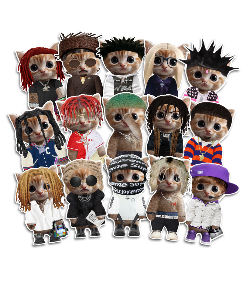 KITTY STICKERS - BUILD YOUR OWN PACK