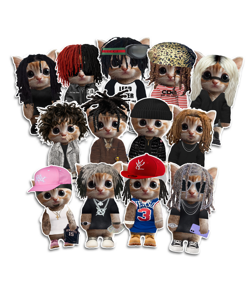 KITTY STICKERS - BUILD YOUR OWN PACK