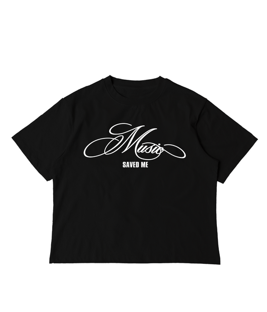 MUSIC SAVED ME TEE (BLACK)