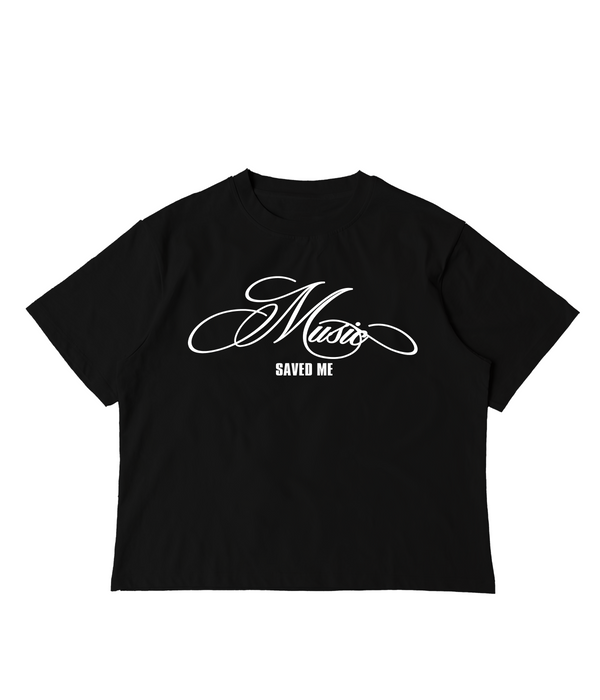 MUSIC SAVED ME TEE (BLACK)