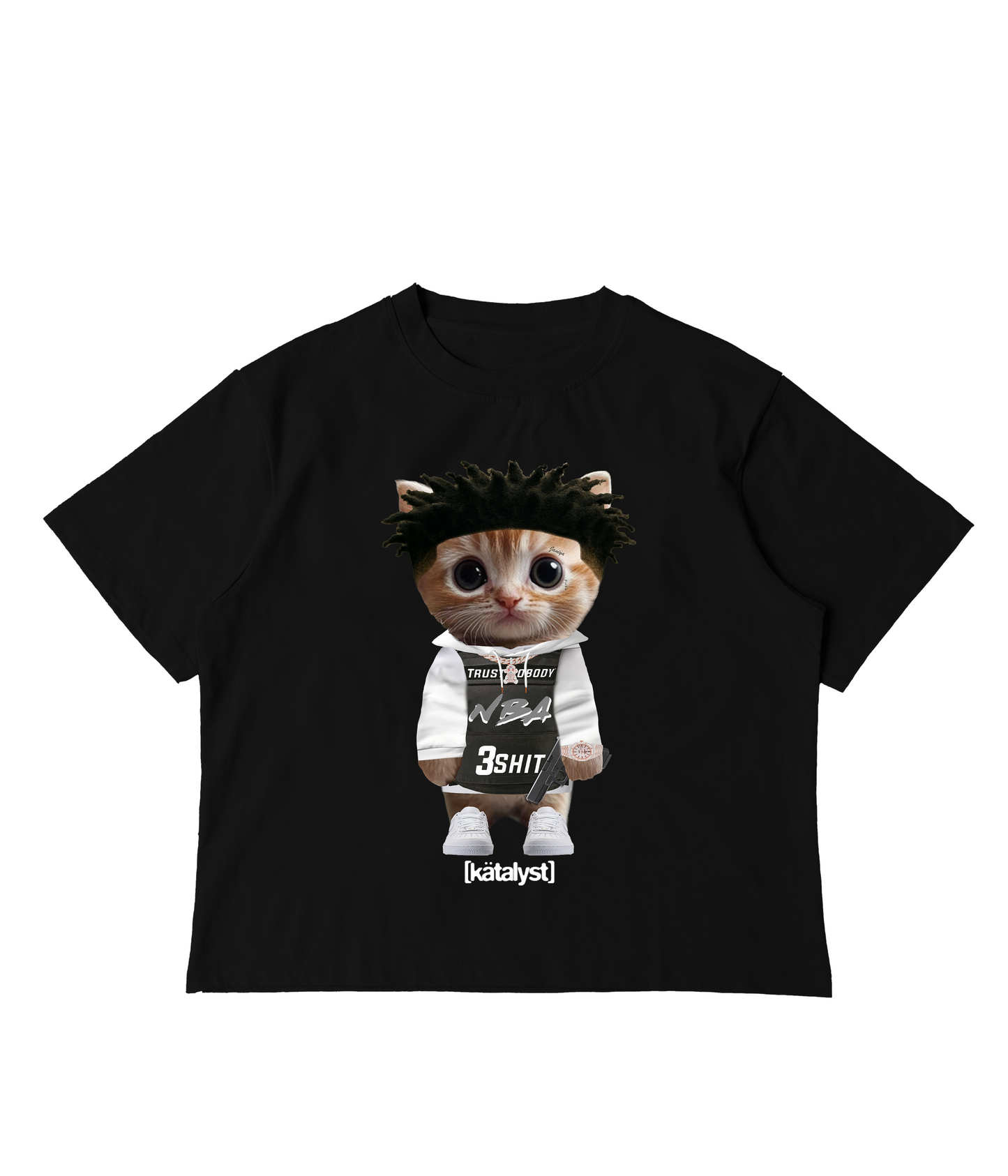 NBA YOUNGBOY KITTY TEE (BOXY CROP)