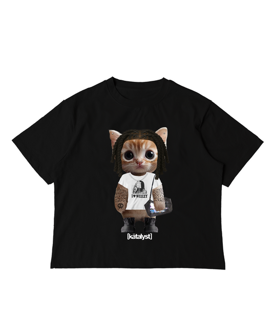 SKAIWATER KITTY TEE (BOXY CROP)