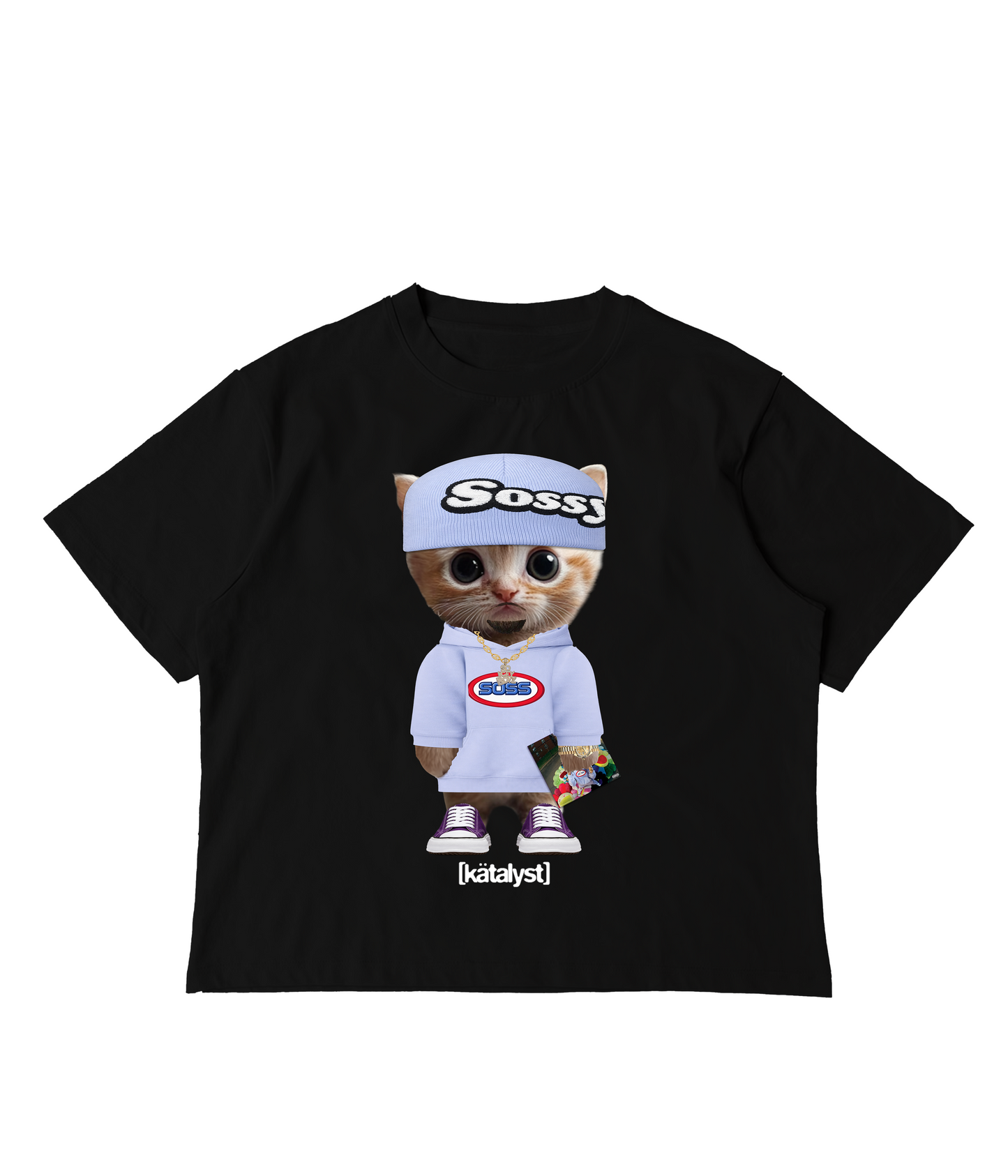 PIERRE BOURNE KITTY TEE (BOXY CROP)
