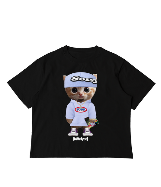 PIERRE BOURNE KITTY TEE (BOXY CROP)