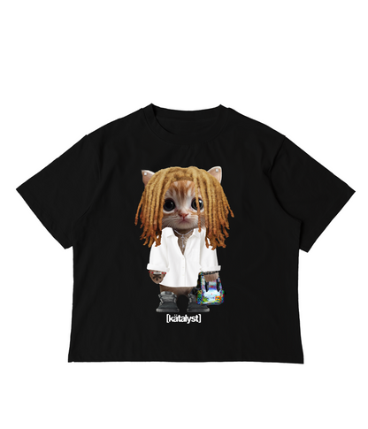 PRETTIFUN KITTY TEE (BOXY CROP)