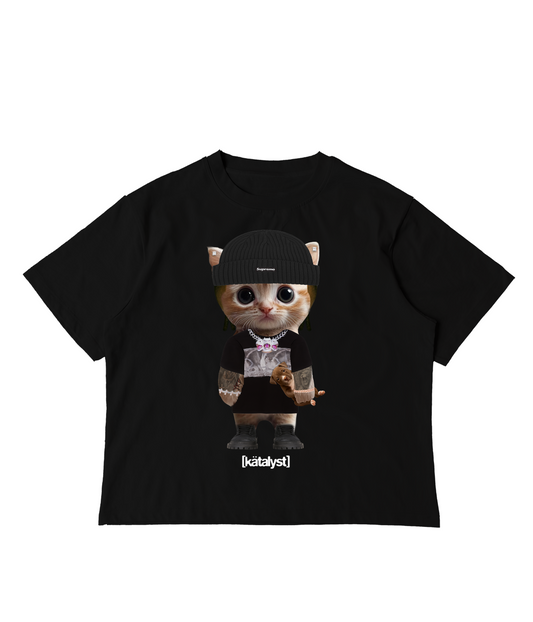 YOURRAGE KITTY TEE (BOXY CROP)