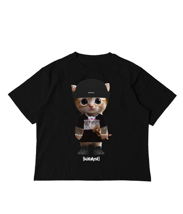 YOURRAGE KITTY TEE (BOXY CROP)