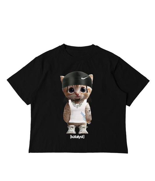 SUMMRS KITTY TEE (BOXY CROP)