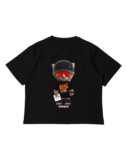 VOS KITTY TEE (BOXY CROP)