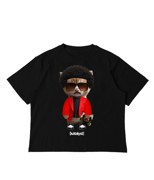 THE WEEKND KITTY TEE (BOXY CROP)