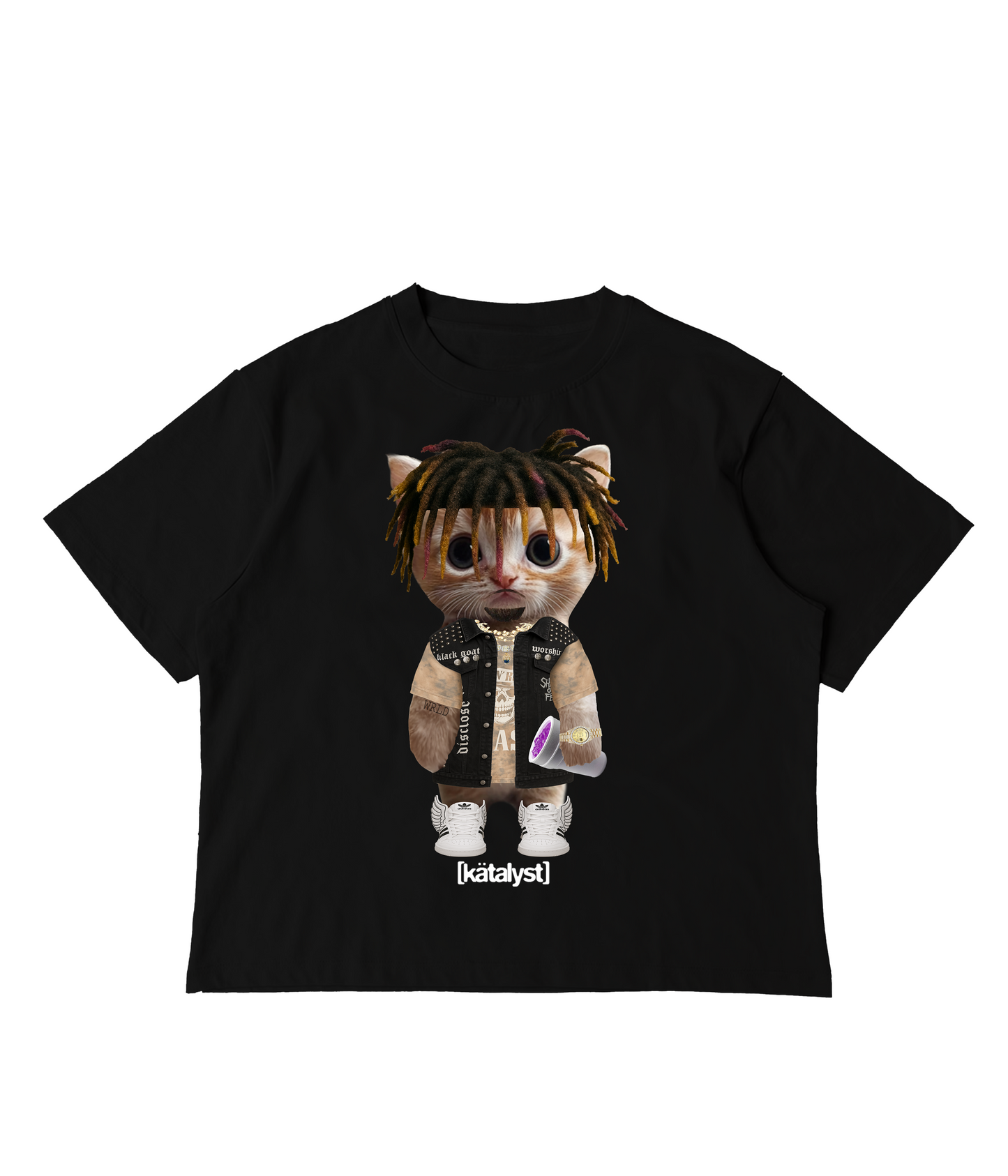 JUICEWRLD KITTY TEE (BOXY CROP)