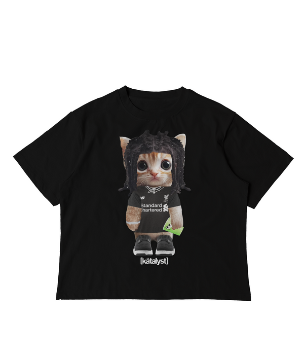 OSAMASON KITTY TEE (BOXY CROP)